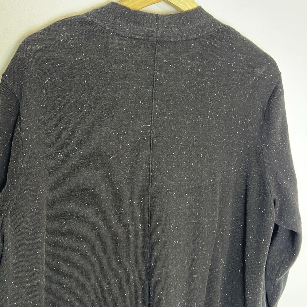 J Jill Cotton linen speckle grandpa long cardigan XL - Picture 8 of 8